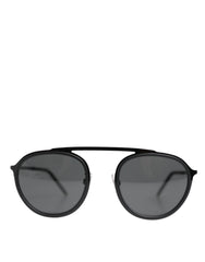 Dolce & Gabbana Matte Black DG2276 Metal Rim Round Shades Sunglasses -   -  Dolce & Gabbana.