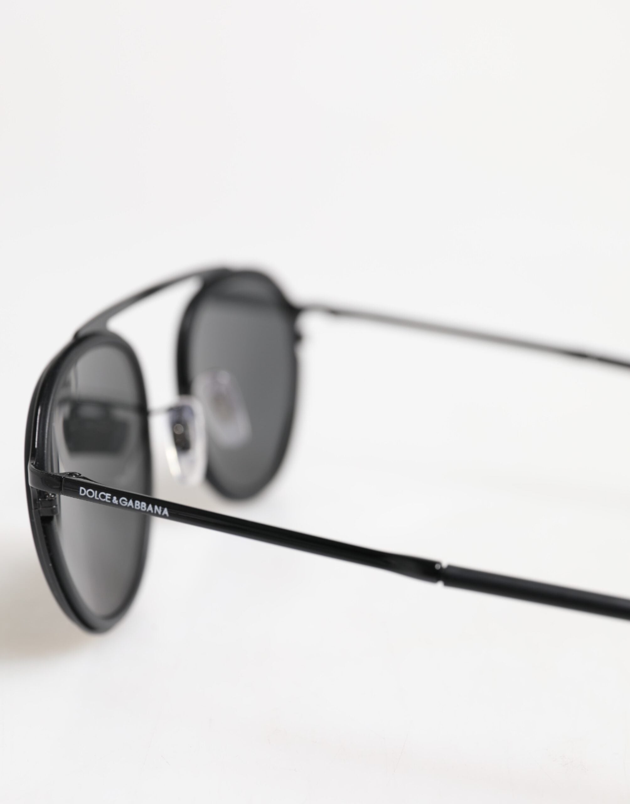 Dolce & Gabbana Matte Black DG2276 Metal Rim Round Shades Sunglasses -   -  Dolce & Gabbana.