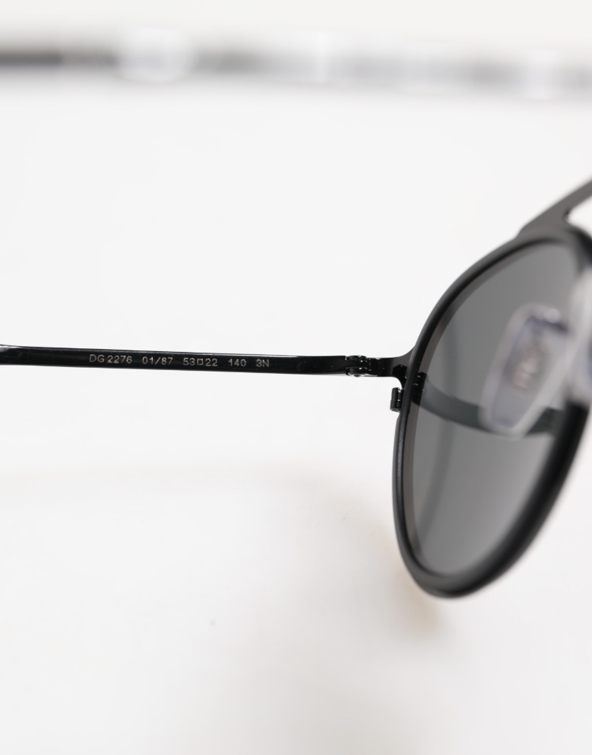 Dolce & Gabbana Matte Black DG2276 Metal Rim Round Shades Sunglasses -   -  Dolce & Gabbana.