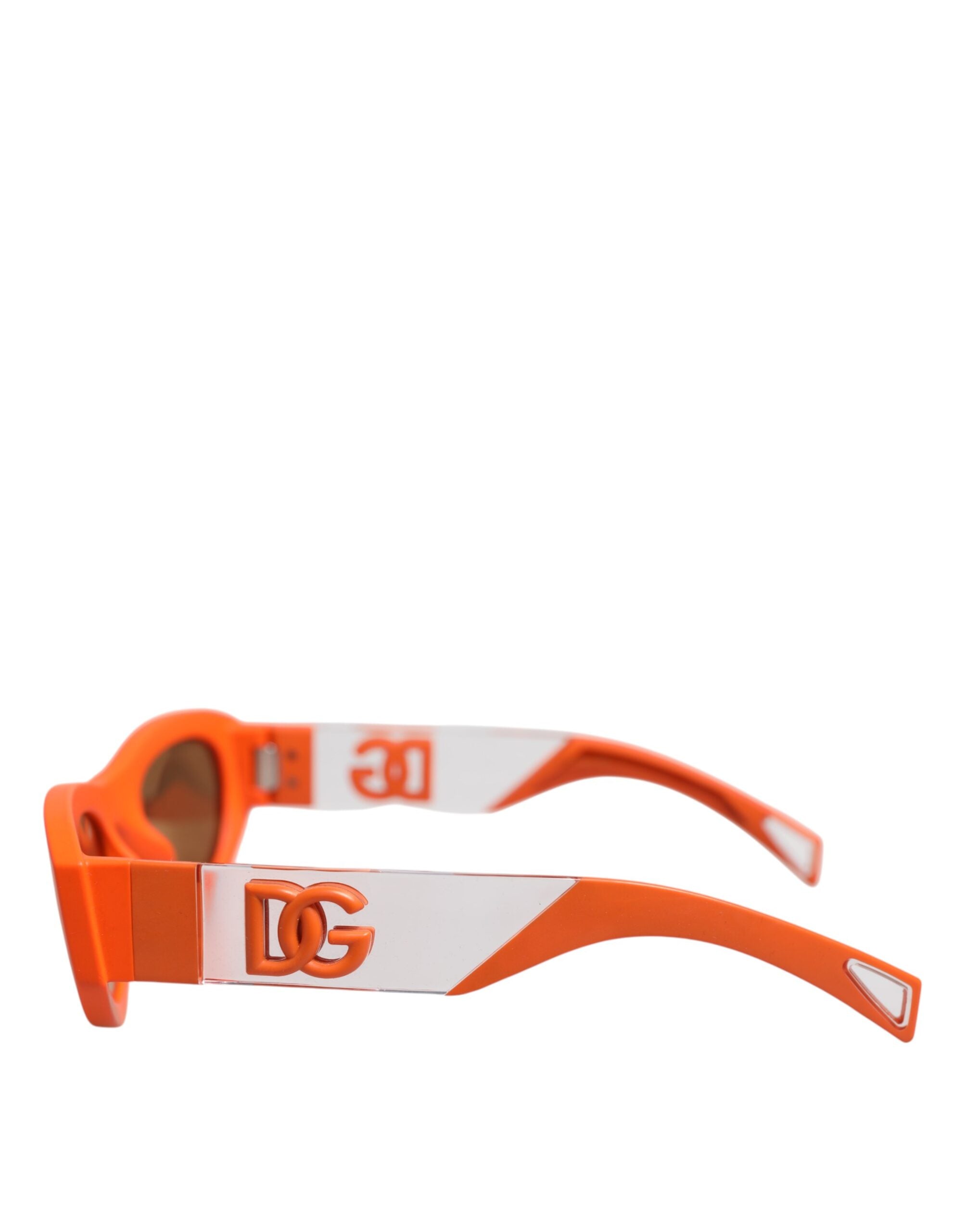 Dolce & Gabbana Orange Reborn To Live Oval Frame Logo Eyewear Sunglasses -   -  Dolce & Gabbana.
