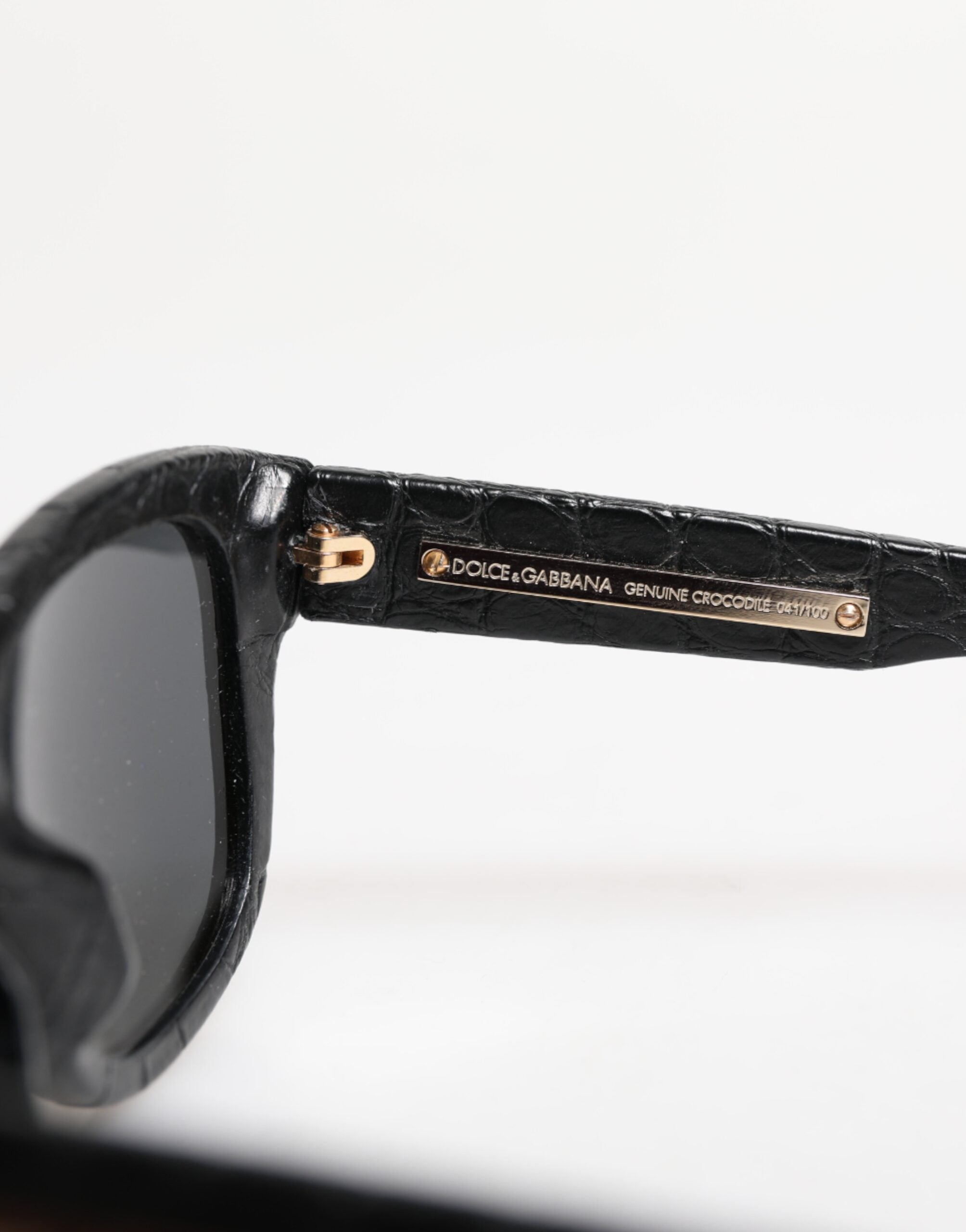 Dolce & Gabbana Black Leather Frame DG4177 Tinted Lens Sunglasses -   -  Dolce & Gabbana.