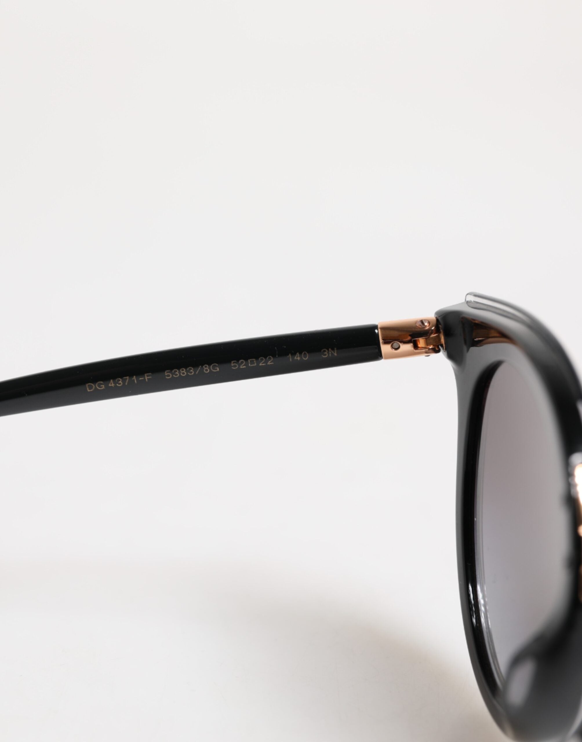Dolce & Gabbana Black Transparent Trim Round DG4371-F Eyewear Sunglasses -   -  Dolce & Gabbana.