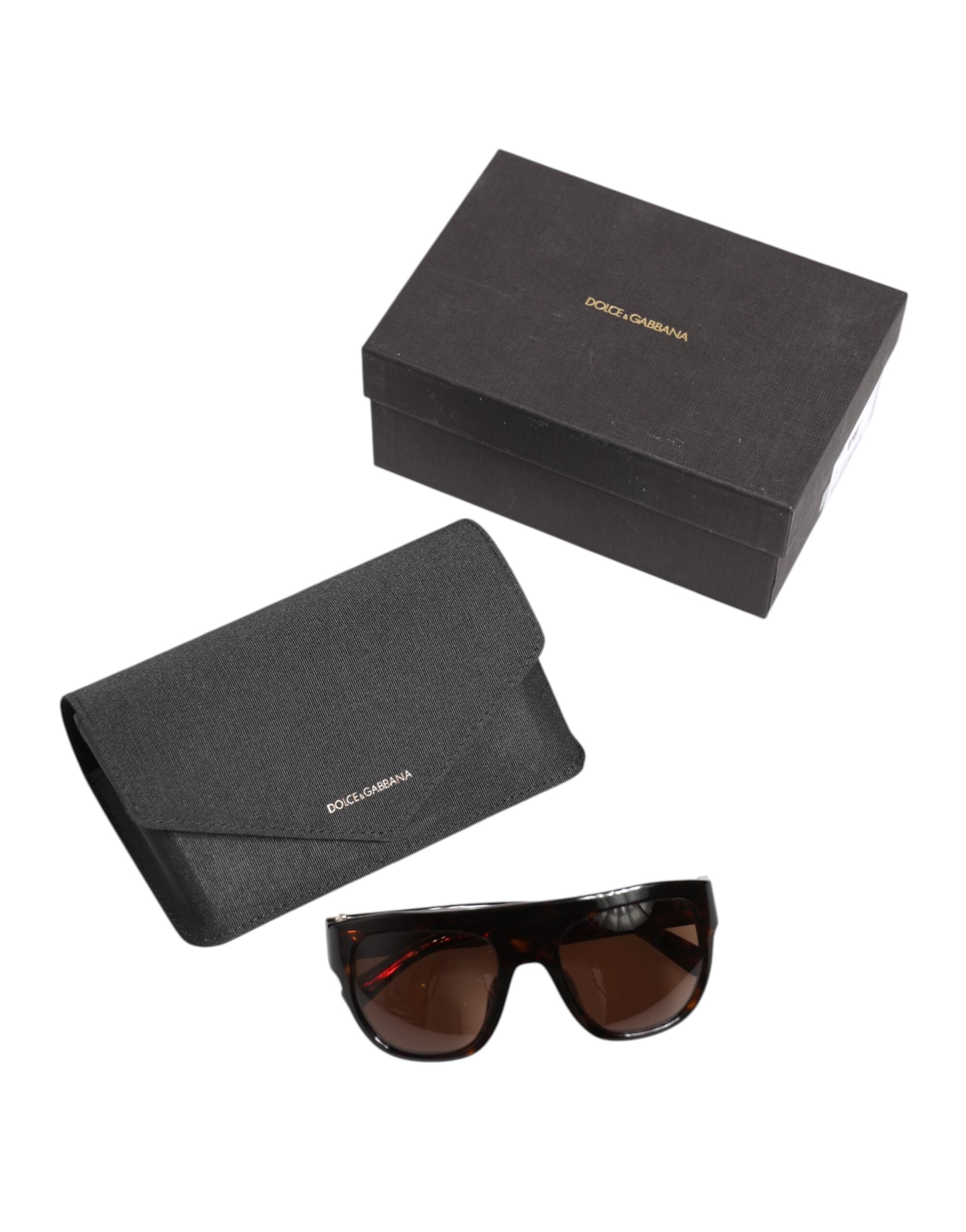 Dolce & Gabbana Dark Brown Havana DG4398F Square Frame Eyewear Sunglasses -   -  Dolce & Gabbana.