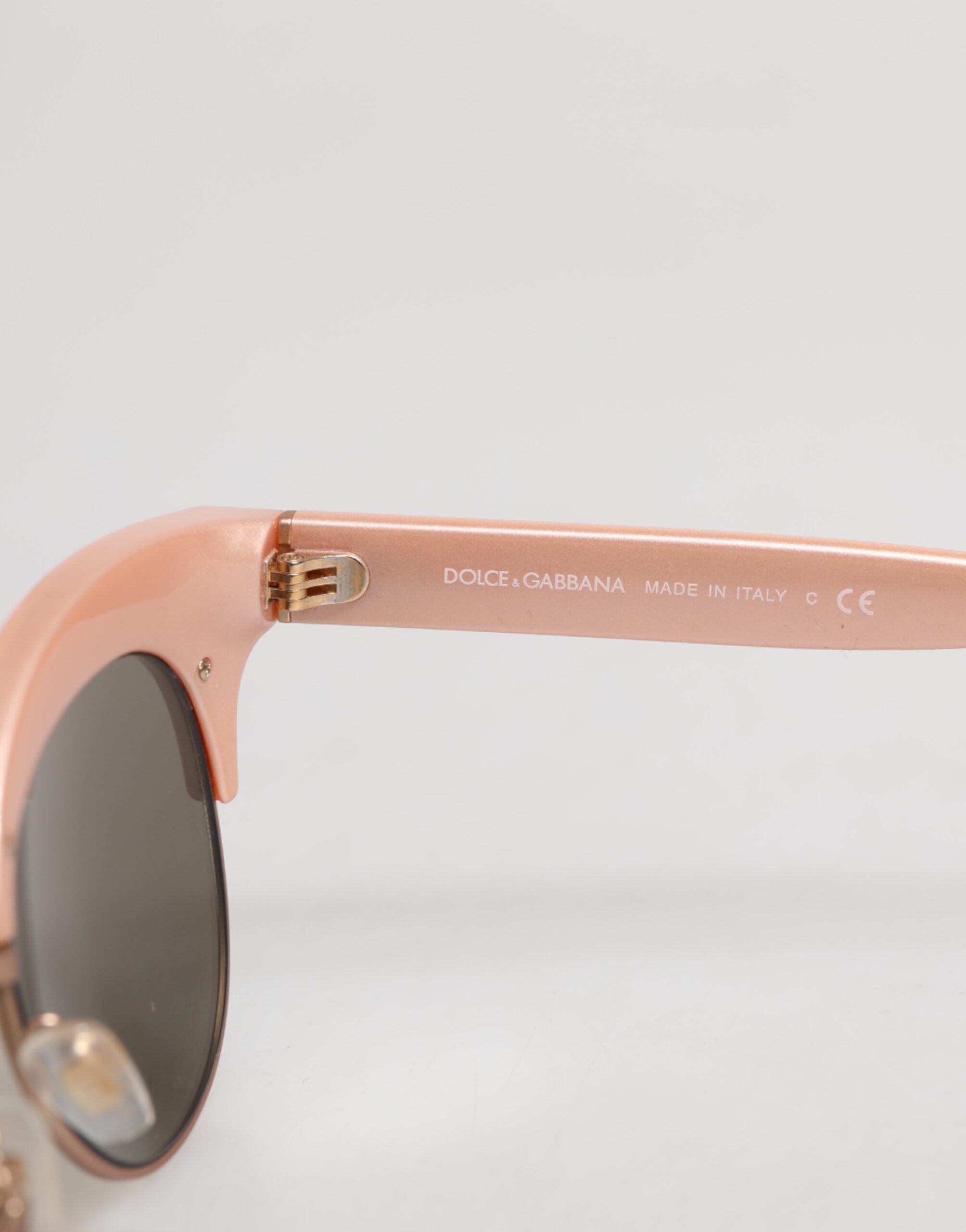 Dolce & Gabbana Pink Gold Mirrored Cat Eye DG6109 Sequined Sunglasses -   -  Dolce & Gabbana.