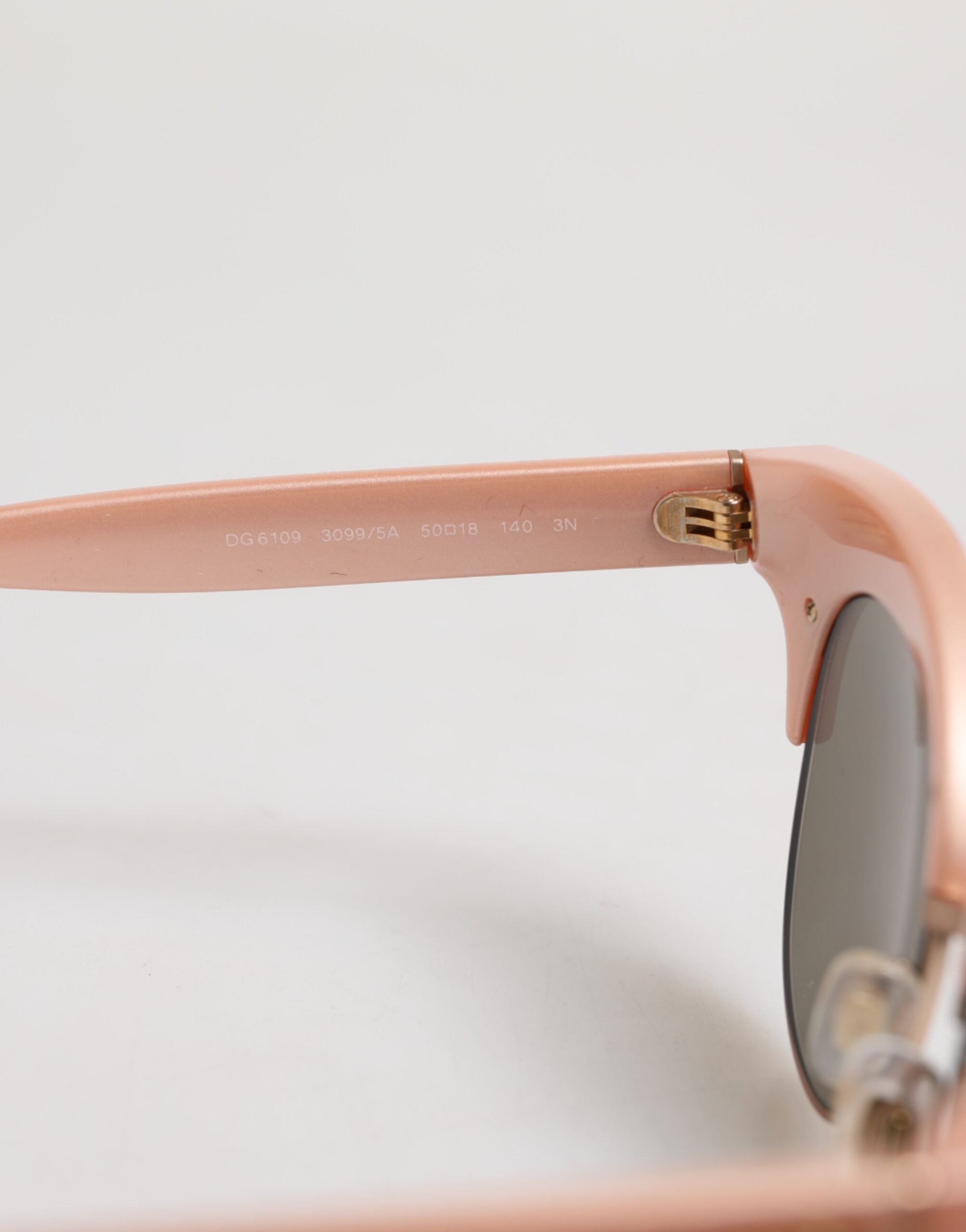 Dolce & Gabbana Pink Gold Mirrored Cat Eye DG6109 Sequined Sunglasses -   -  Dolce & Gabbana.