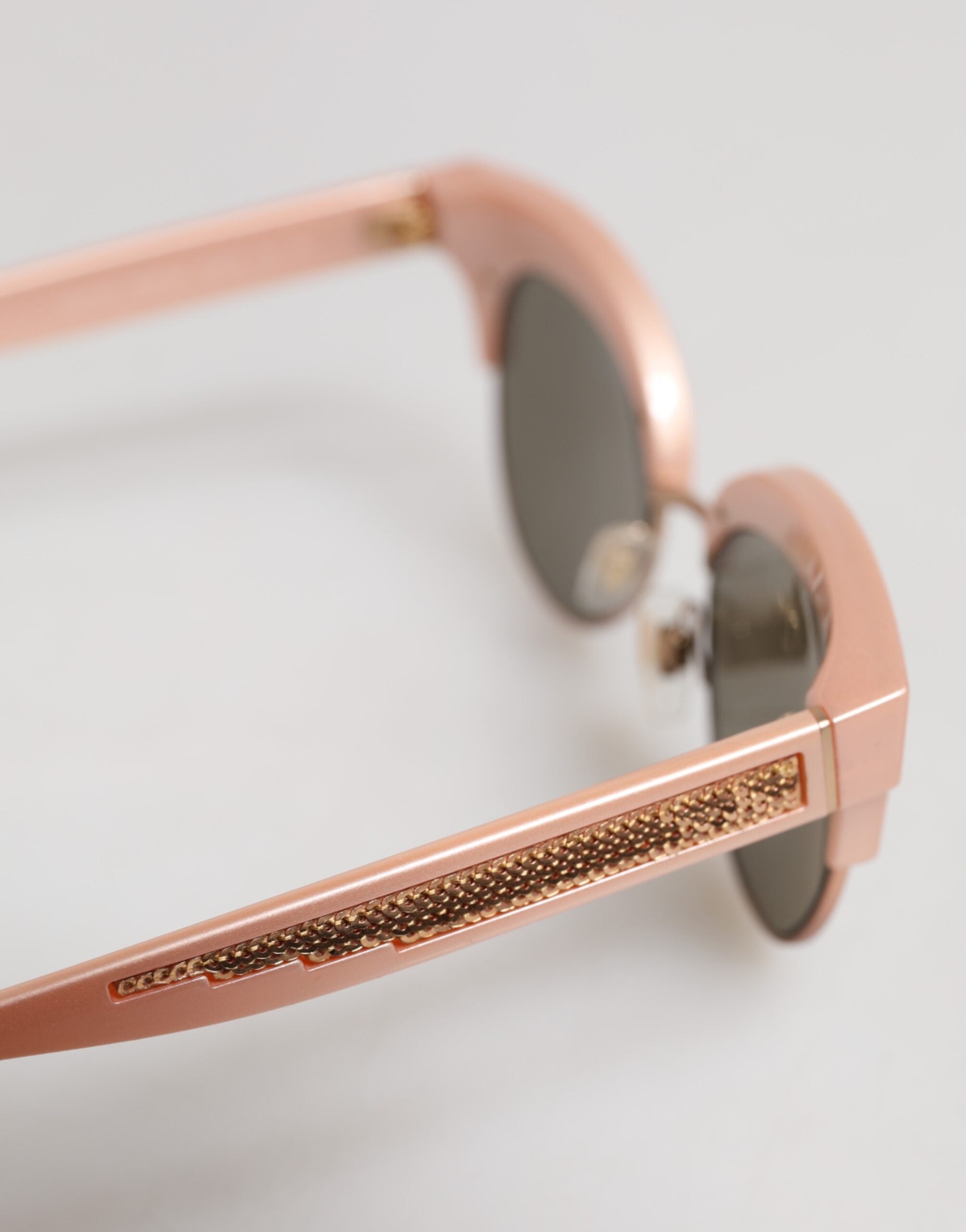 Dolce & Gabbana Pink Gold Mirrored Cat Eye DG6109 Sequined Sunglasses -   -  Dolce & Gabbana.