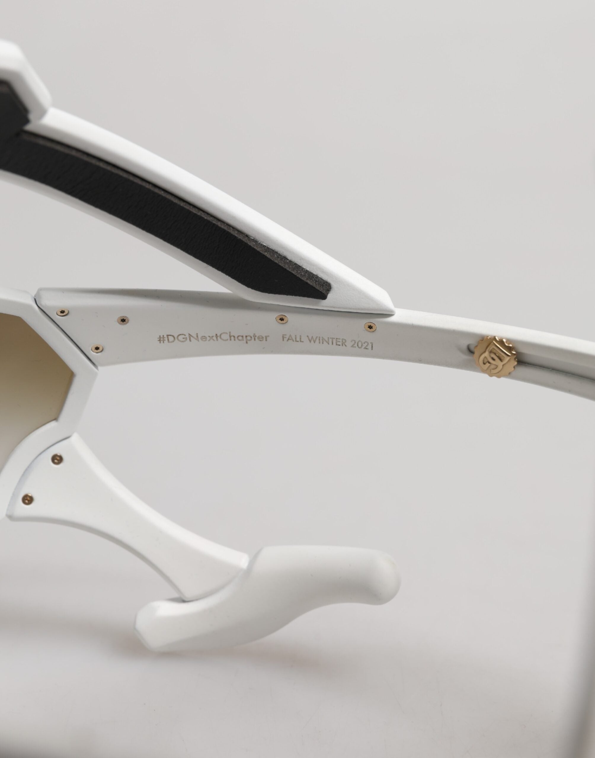 Dolce & Gabbana White Acetate Next Generation Mask Eyewear Sunglasses -   -  Dolce & Gabbana.