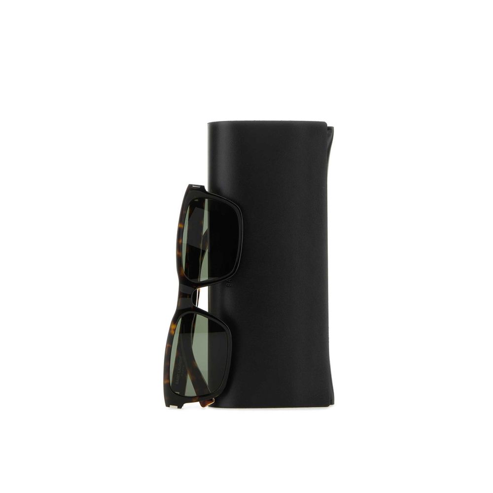 Saint Laurent Square Logo Sunglasses -   -  Saint Laurent.