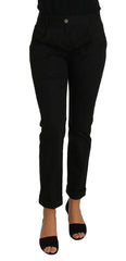 Dolce & Gabbana Black Dress Cropped Straight Straight Pants -   -  Dolce & Gabbana.
