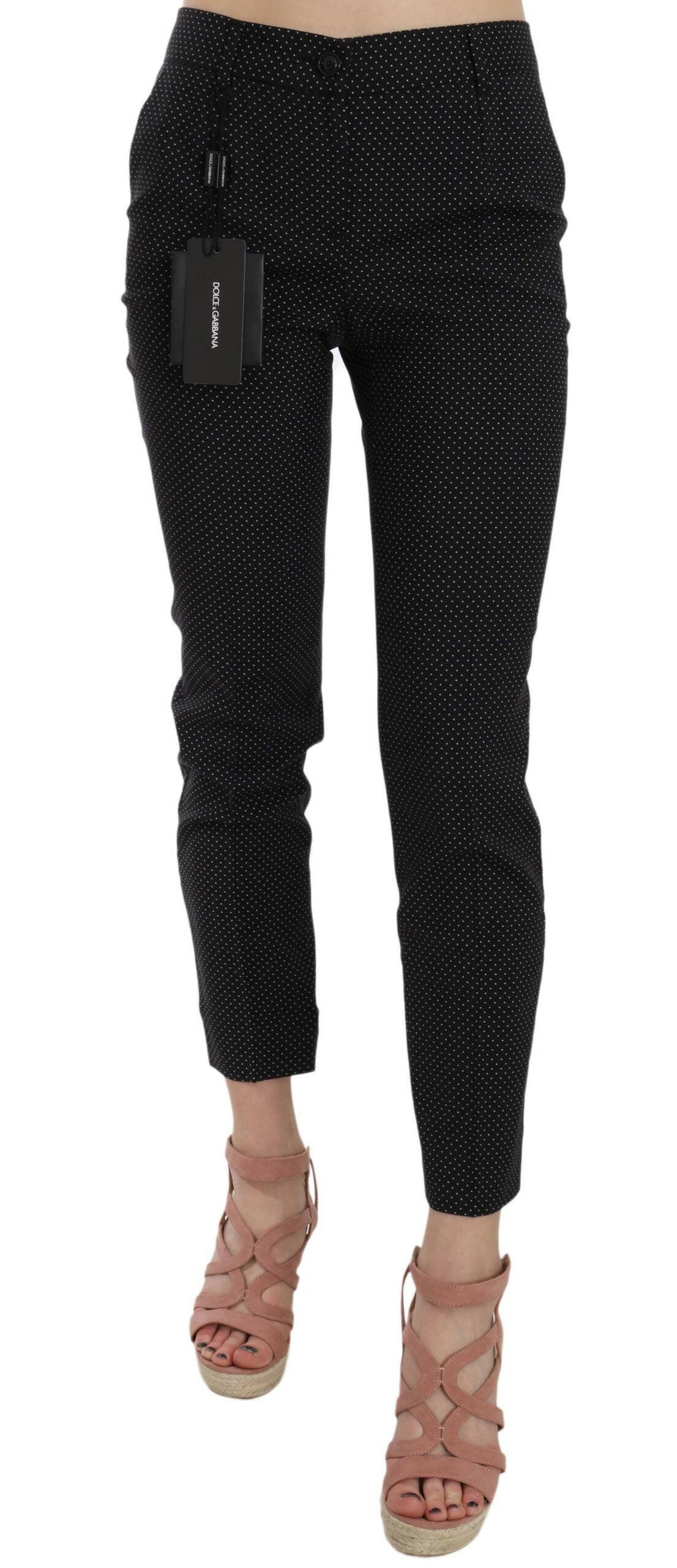 Dolce & Gabbana Polka Dot Slim Capri Trousers Tapered Pants -   -  Dolce & Gabbana.