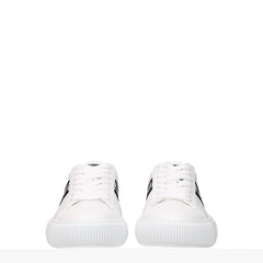 Versace White Leather Sneakers -   -  Versace.