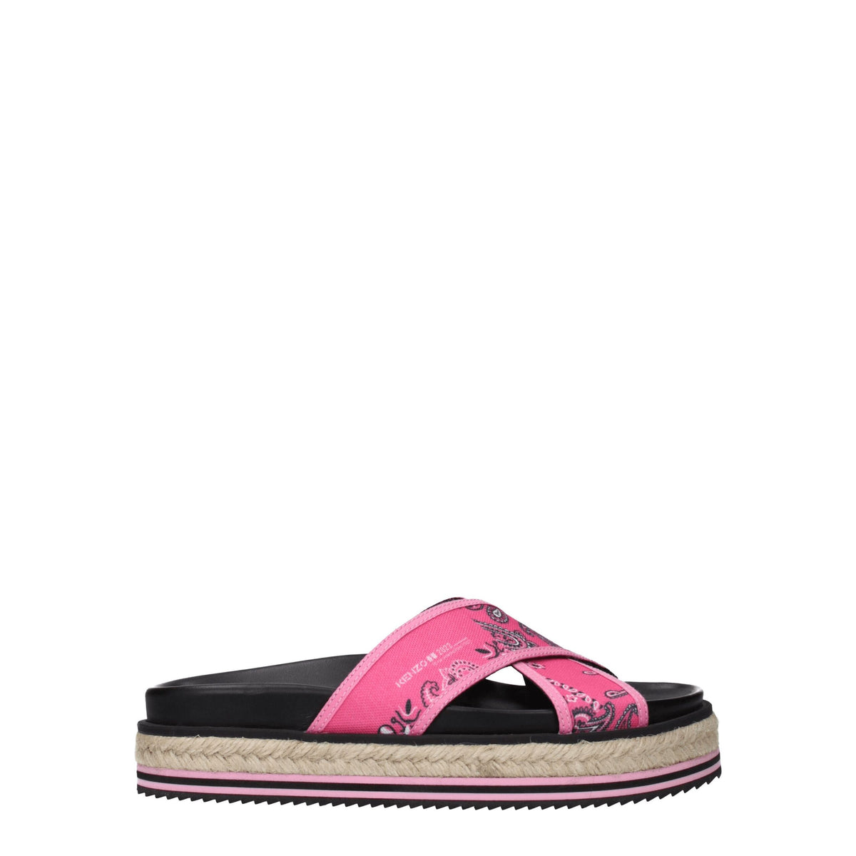 Kenzo Pink Fabric Slippers Sandals -   -  Kenzo.