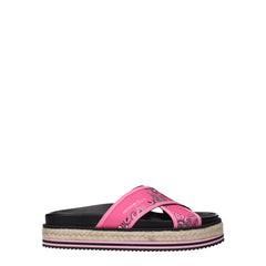 Kenzo Pink Fabric Slippers Sandals -   -  Kenzo.