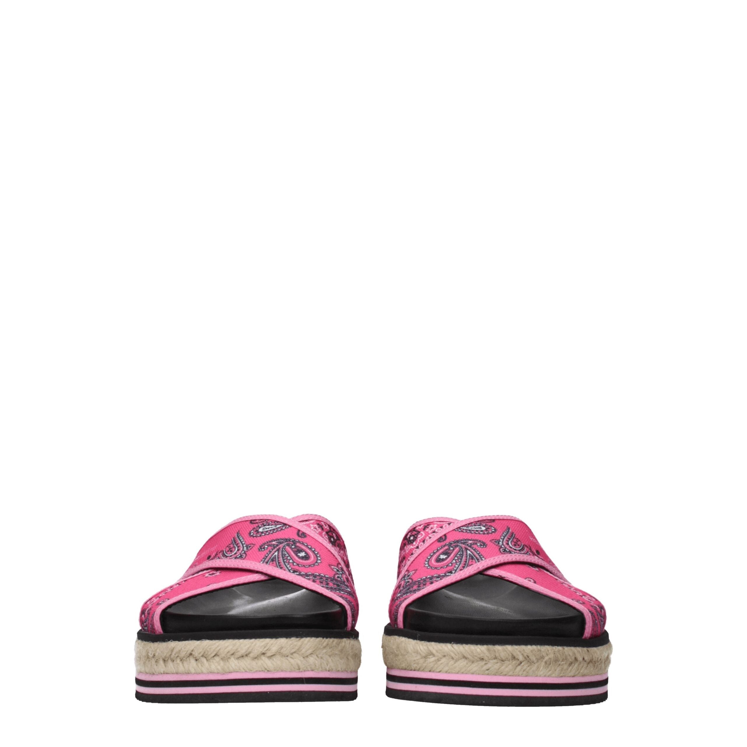 Kenzo Pink Fabric Slippers Sandals -   -  Kenzo.