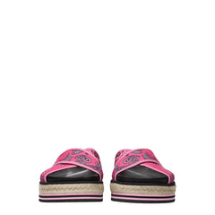 Kenzo Pink Fabric Slippers Sandals -   -  Kenzo.