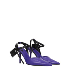 Off-White Purple Leather High Heel Pumps -   -  Off-White.