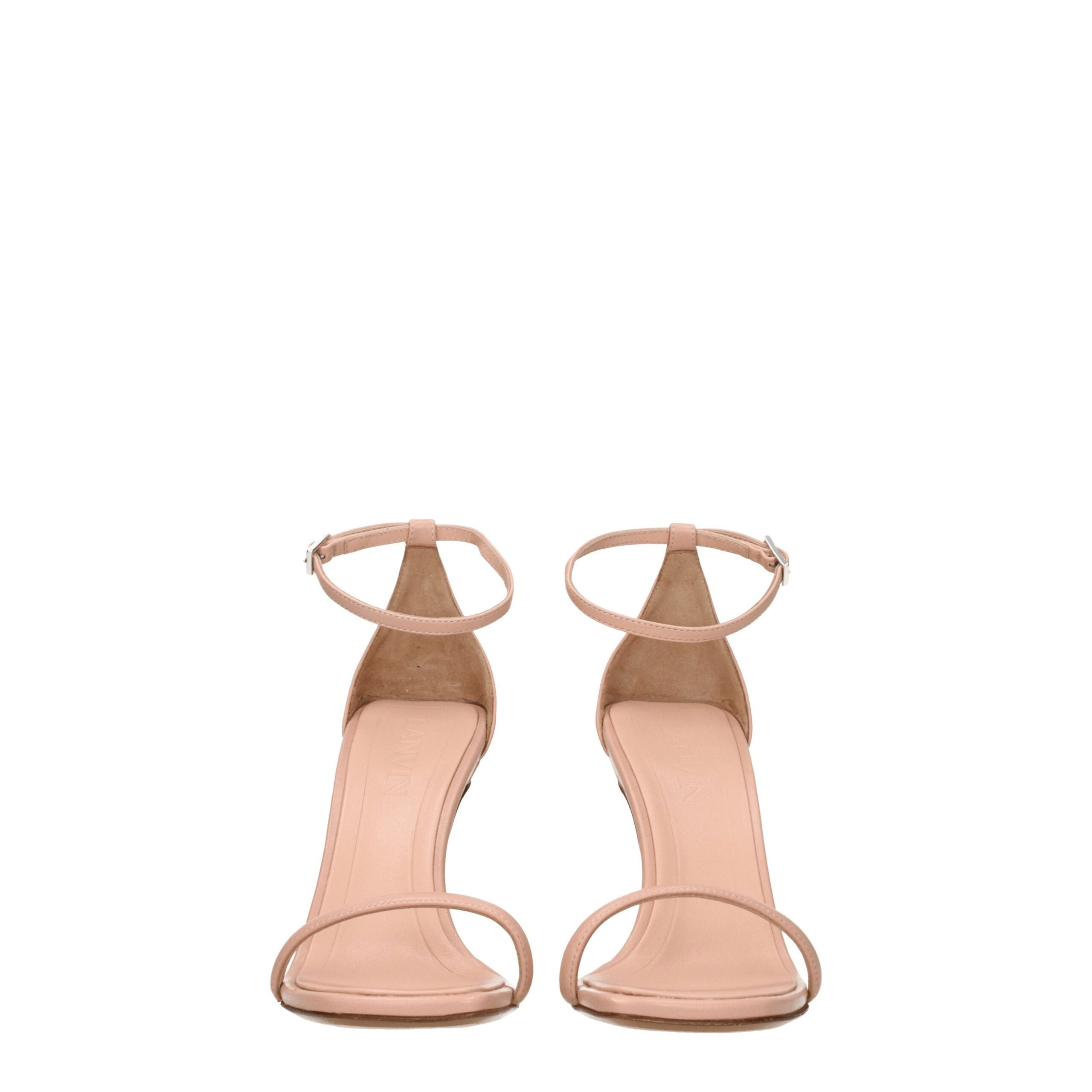 Lanvin Pink Leather Stiletto Heels Sandals -   -  Lanvin.