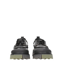 Off-White Black Leather Slip-On Loafers -   -  Off-White.
