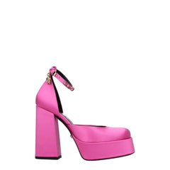 Versace Pink Satin Platforms Pumps -   -  Versace.