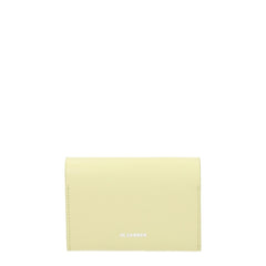 Jil Sander Yellow Leather Cardholders -   -  Jil Sander.