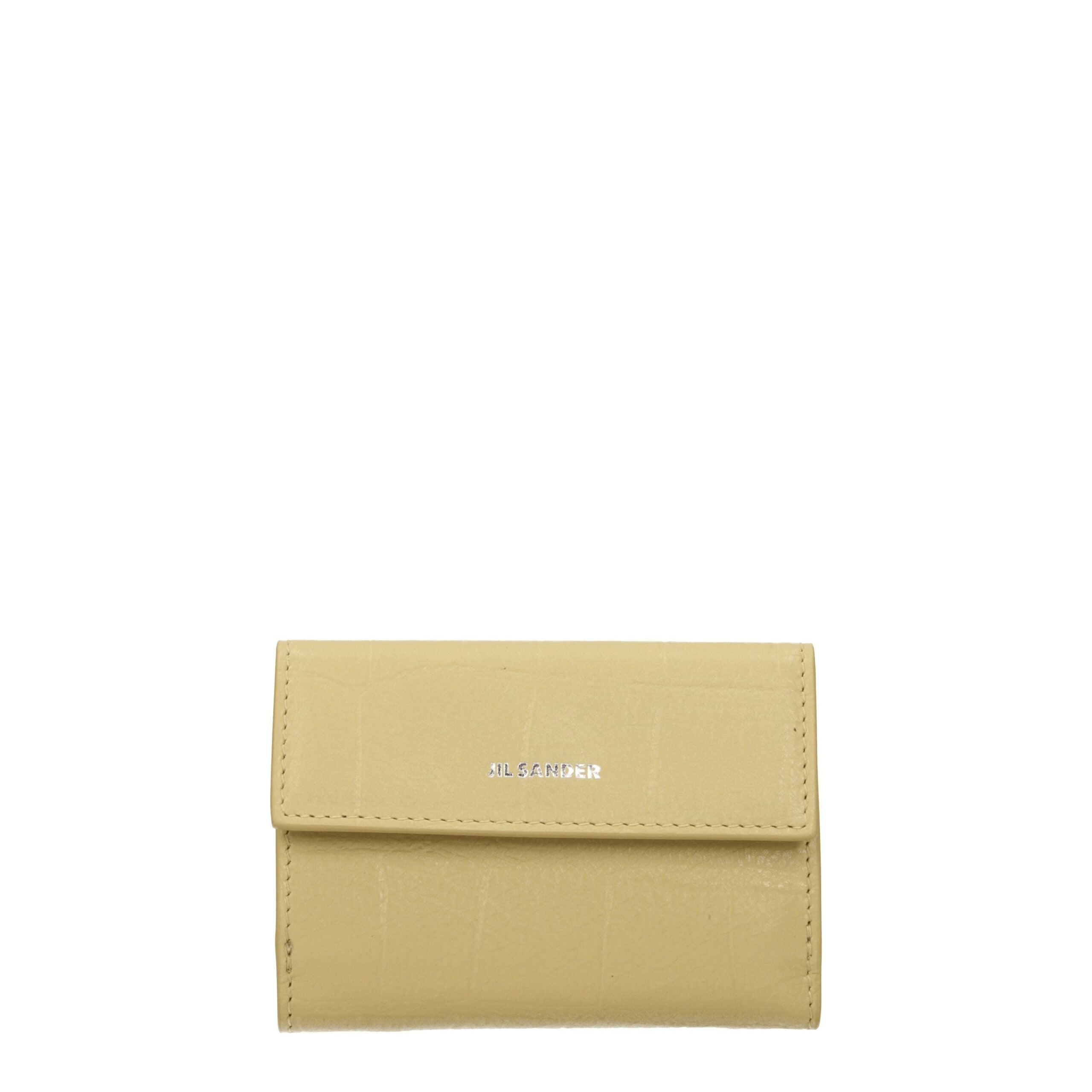 Jil Sander Yellow Leather Wallets -   -  Jil Sander.