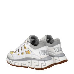 Versace White Fabric Athletic Sneakers -   -  Versace.