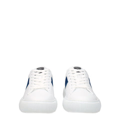 Versace White Leather Low Tops -   -  Versace.