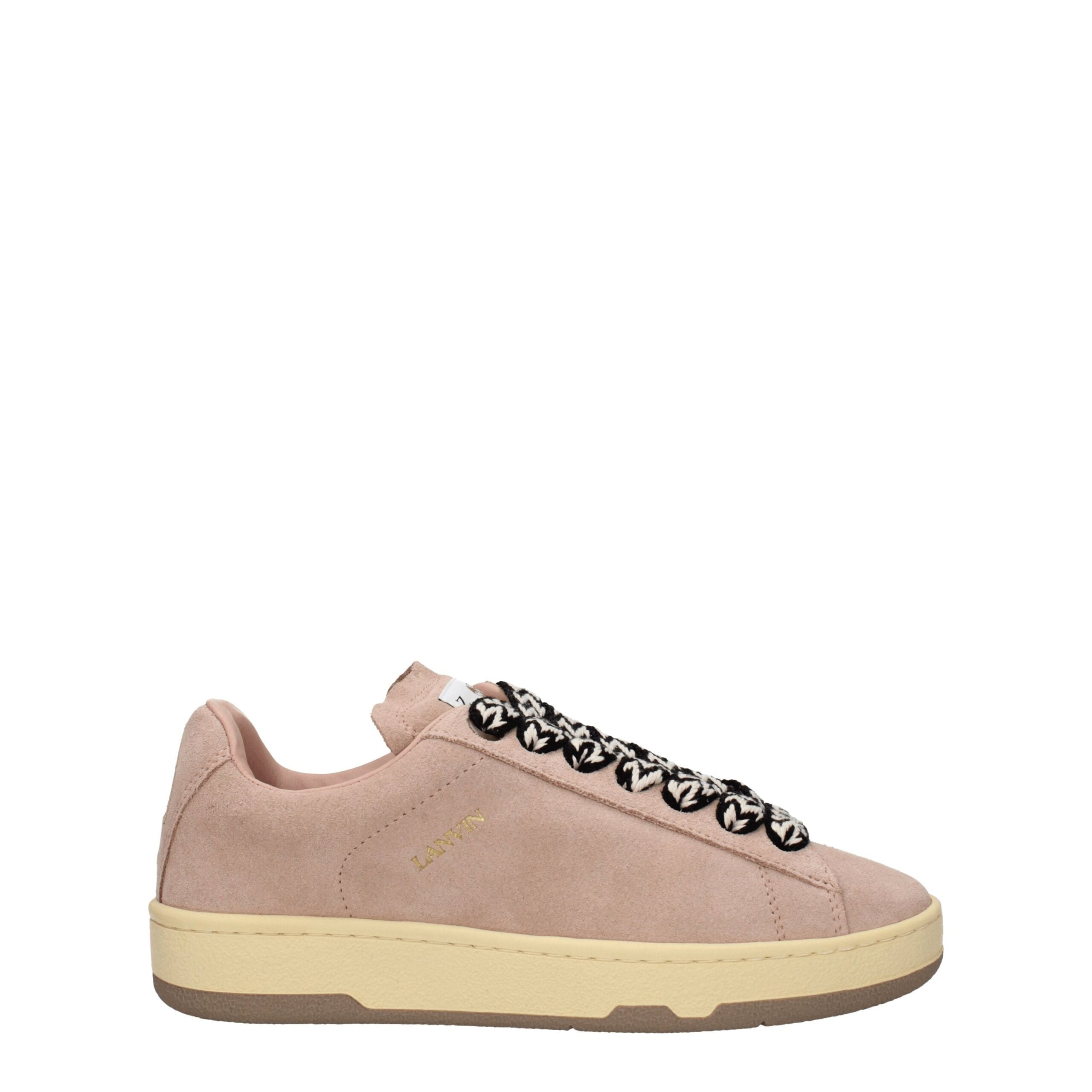 Lanvin Pink Leather Low Tops -   -  Lanvin.