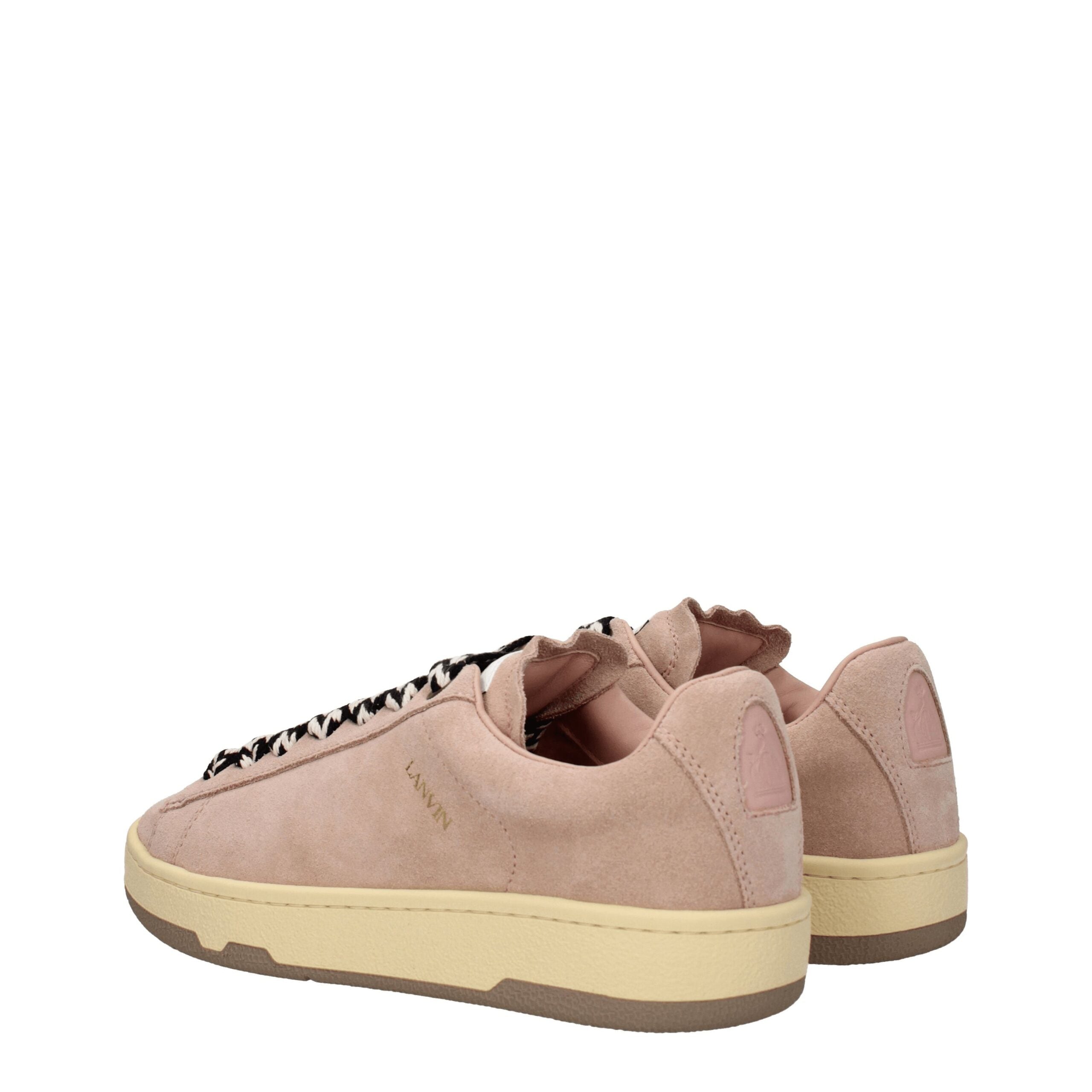 Lanvin Pink Leather Low Tops -   -  Lanvin.