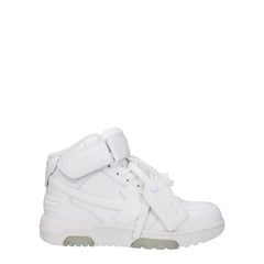 Off-White White Leather High Tops -   -  Off-White.