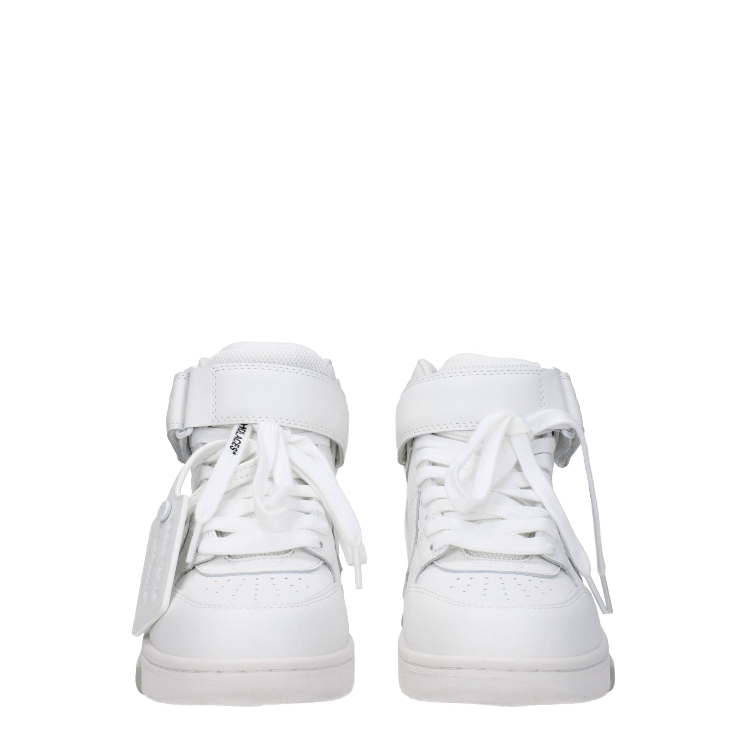 Off-White White Leather High Tops -   -  Off-White.
