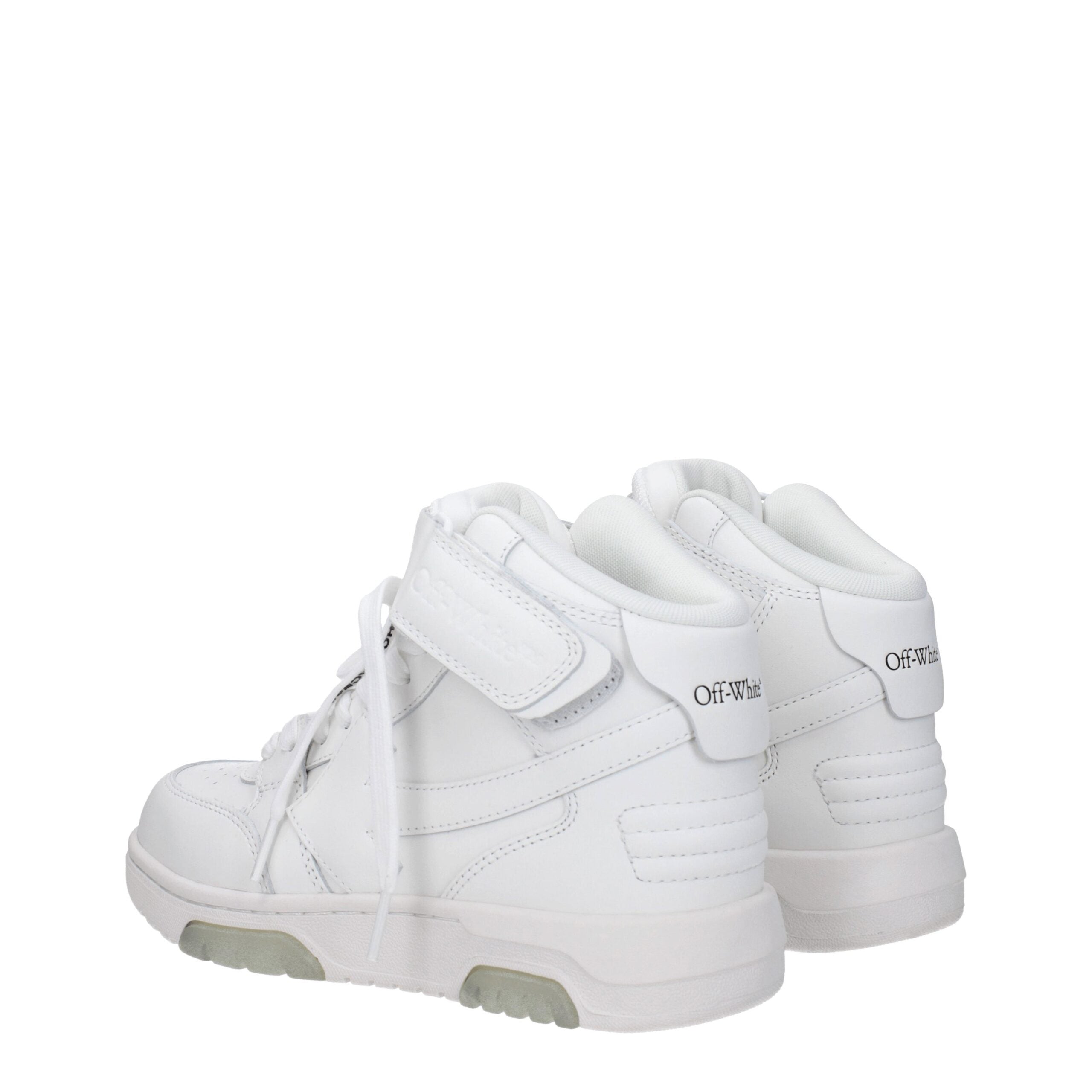Off-White White Leather High Tops -   -  Off-White.