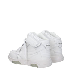 Off-White White Leather High Tops -   -  Off-White.