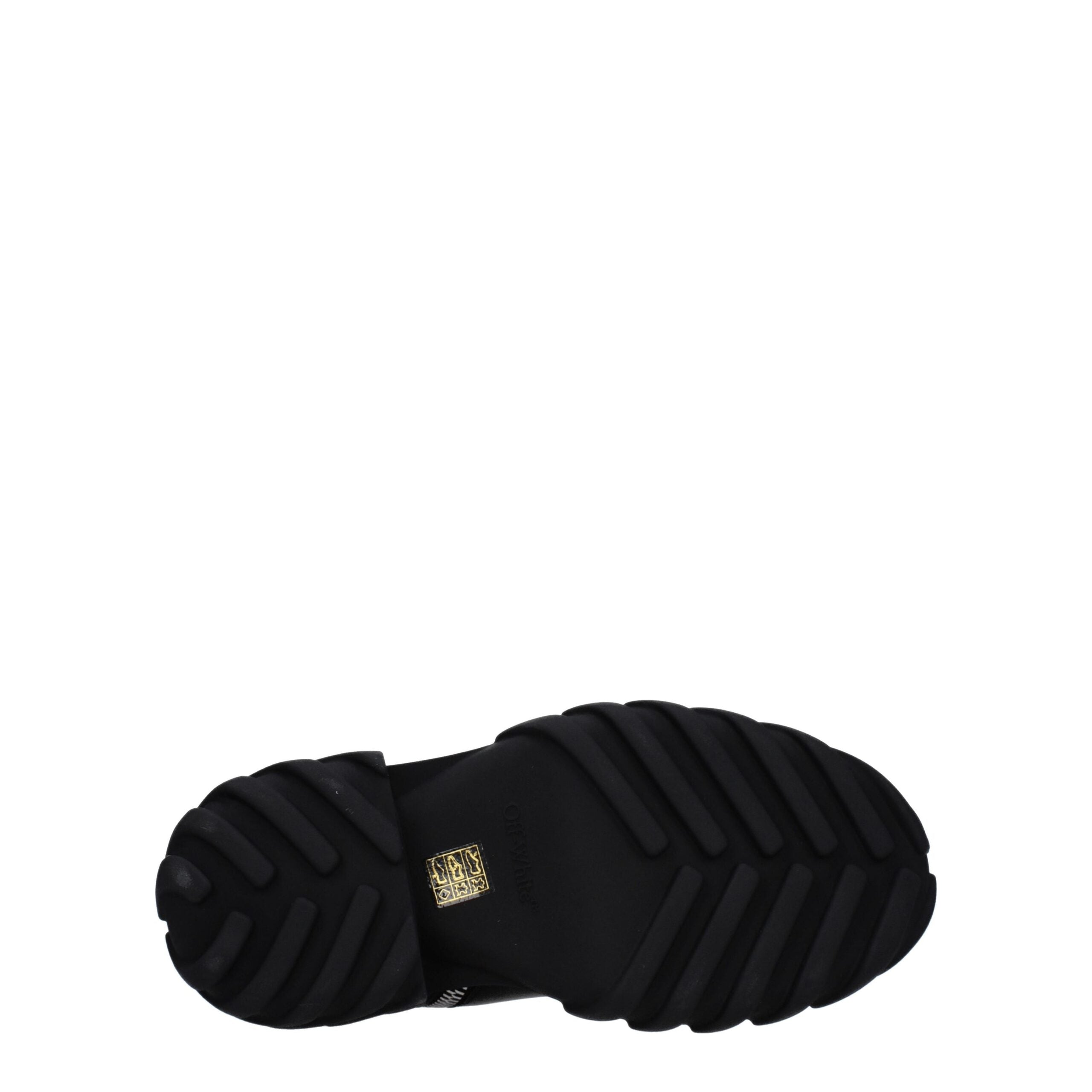 Off-White Black Leather Ankle Boots -   -  Off-White.