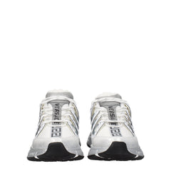 Versace White Fabric Athletic Sneakers -   -  Versace.