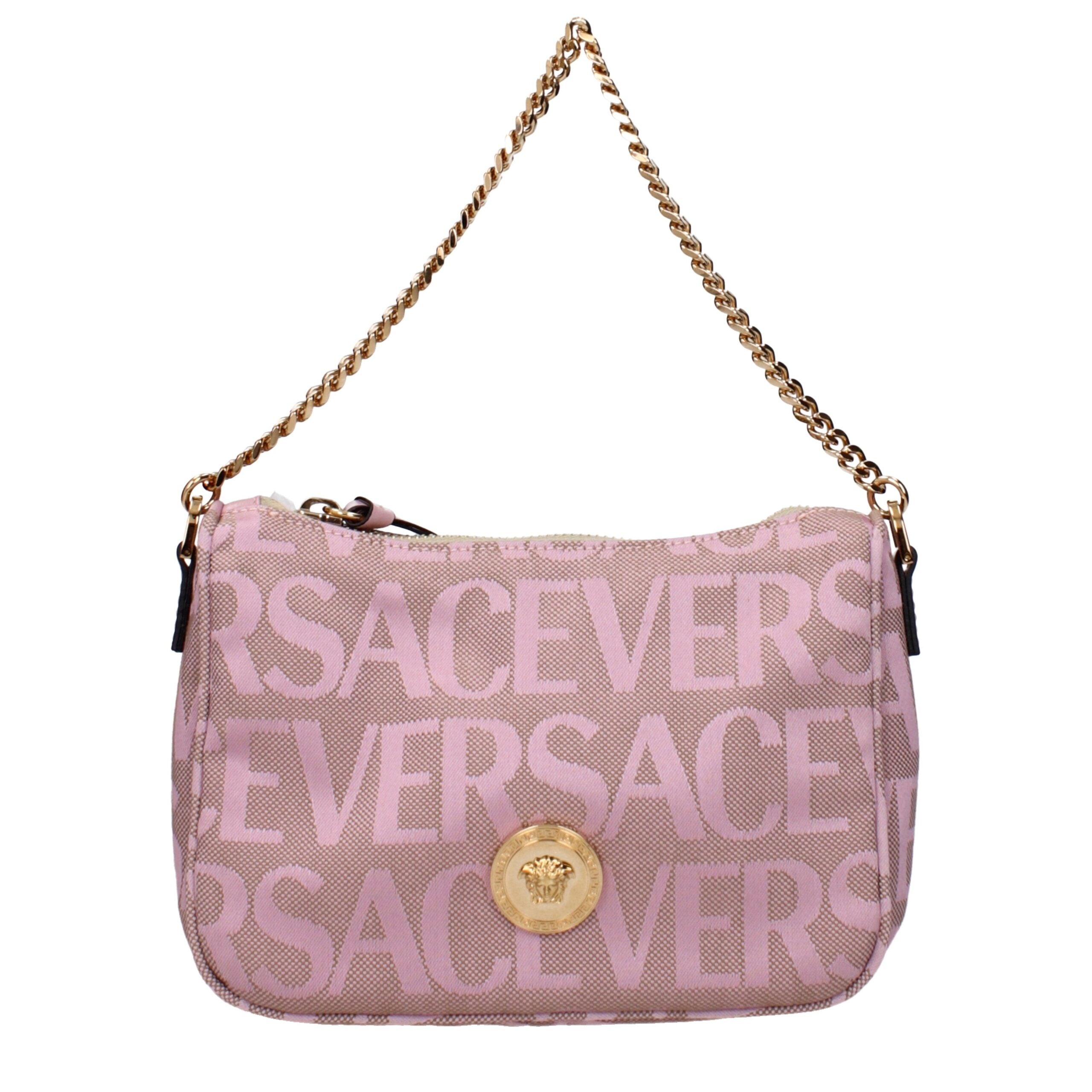 Versace Pink Fabric Handbags -   -  Versace.