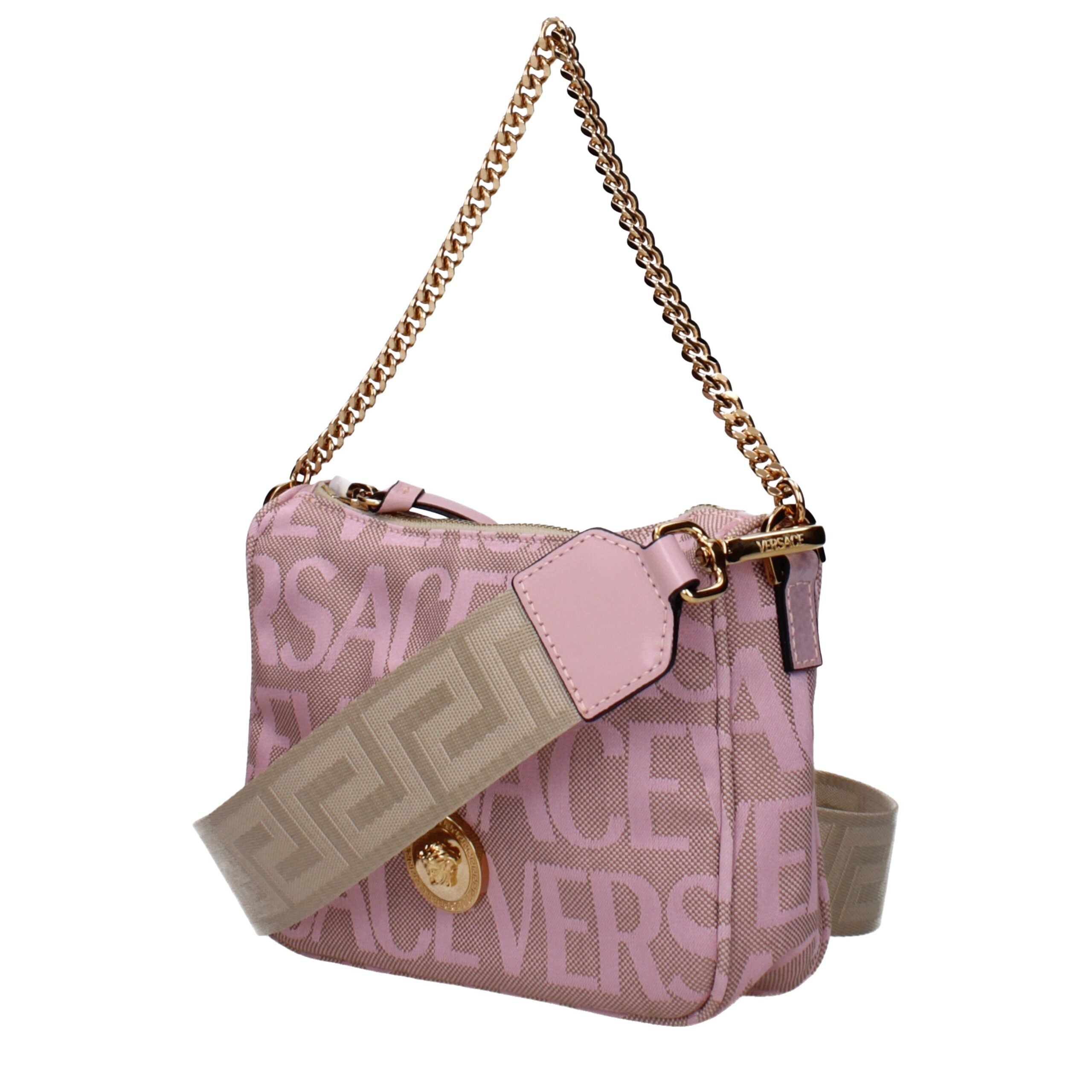 Versace Pink Fabric Handbags -   -  Versace.