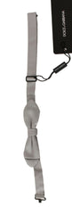 Dolce & Gabbana Gray 100% Silk Faille Adjustable Neck Bow Tie Papillon -  Neckties, Men -  Dolce & Gabbana.