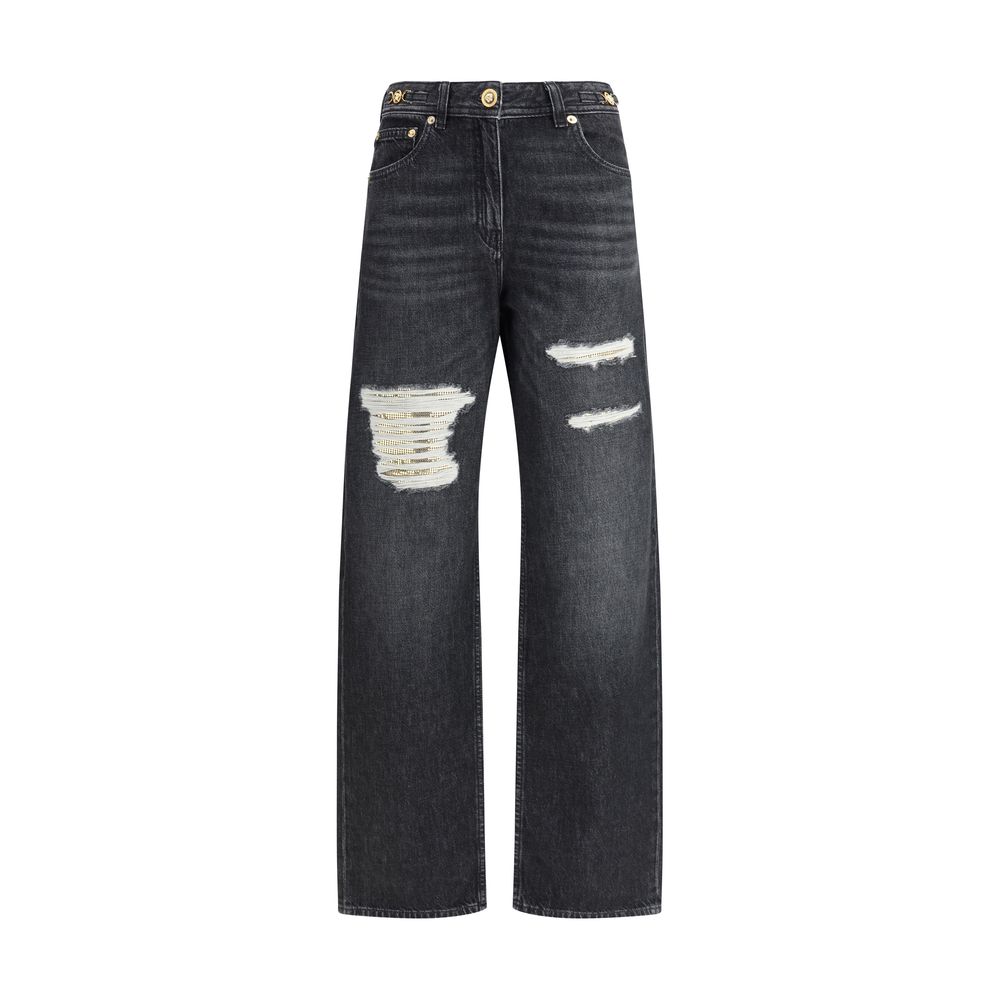 Versace Cut-Out detail Jeans -   -  Versace.