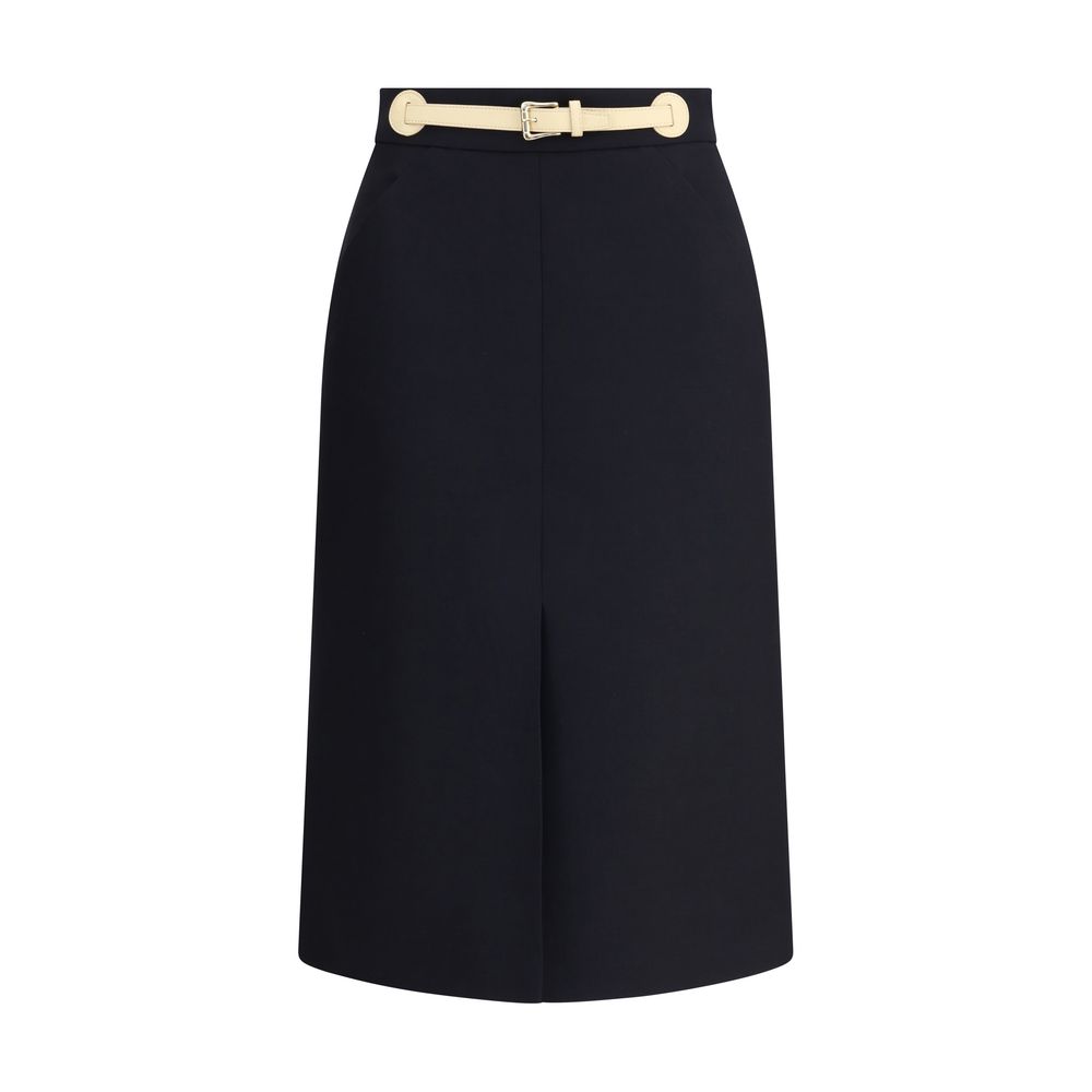 Valentino Belted midi Skirt -   -  Valentino.