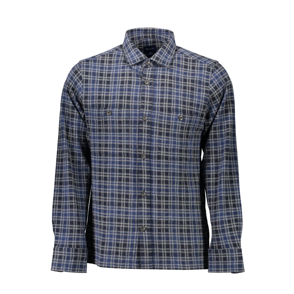 Gant Blue Cotton Shirt -   -  Gant.