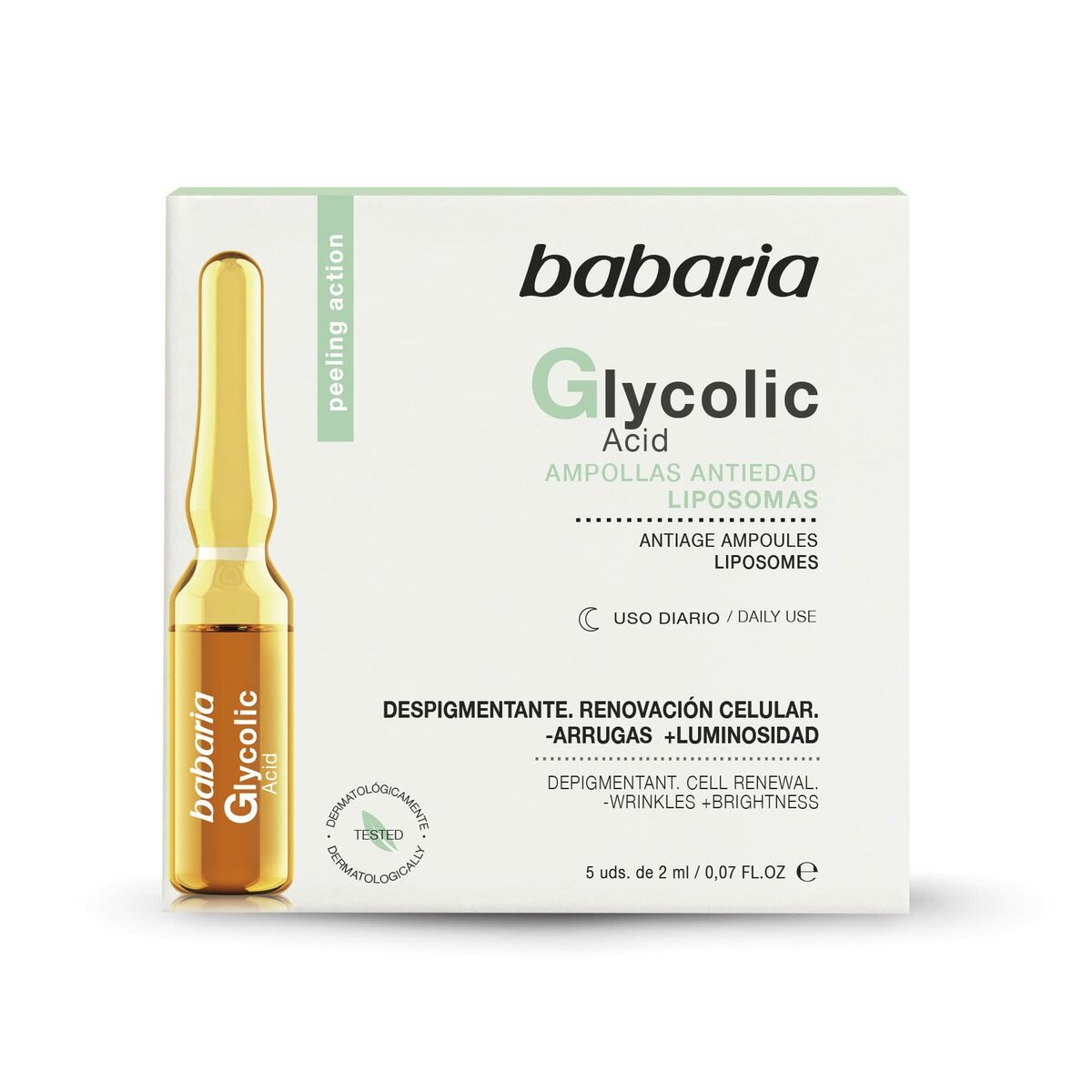Ampoules Babaria Glycolic acid (5 x 2 ml) -  Beauty, Skin care -  Babaria.