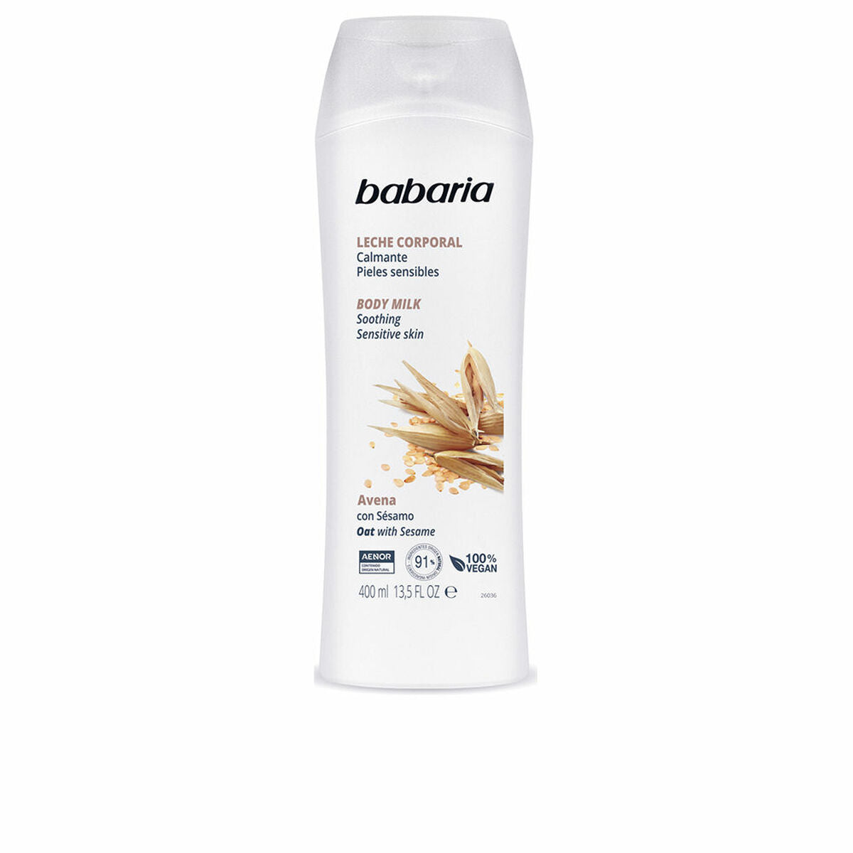 Body Lotion Babaria Avena Sensitive skin Oatmeal 400 ml -  Beauty, Skin care -  Babaria.