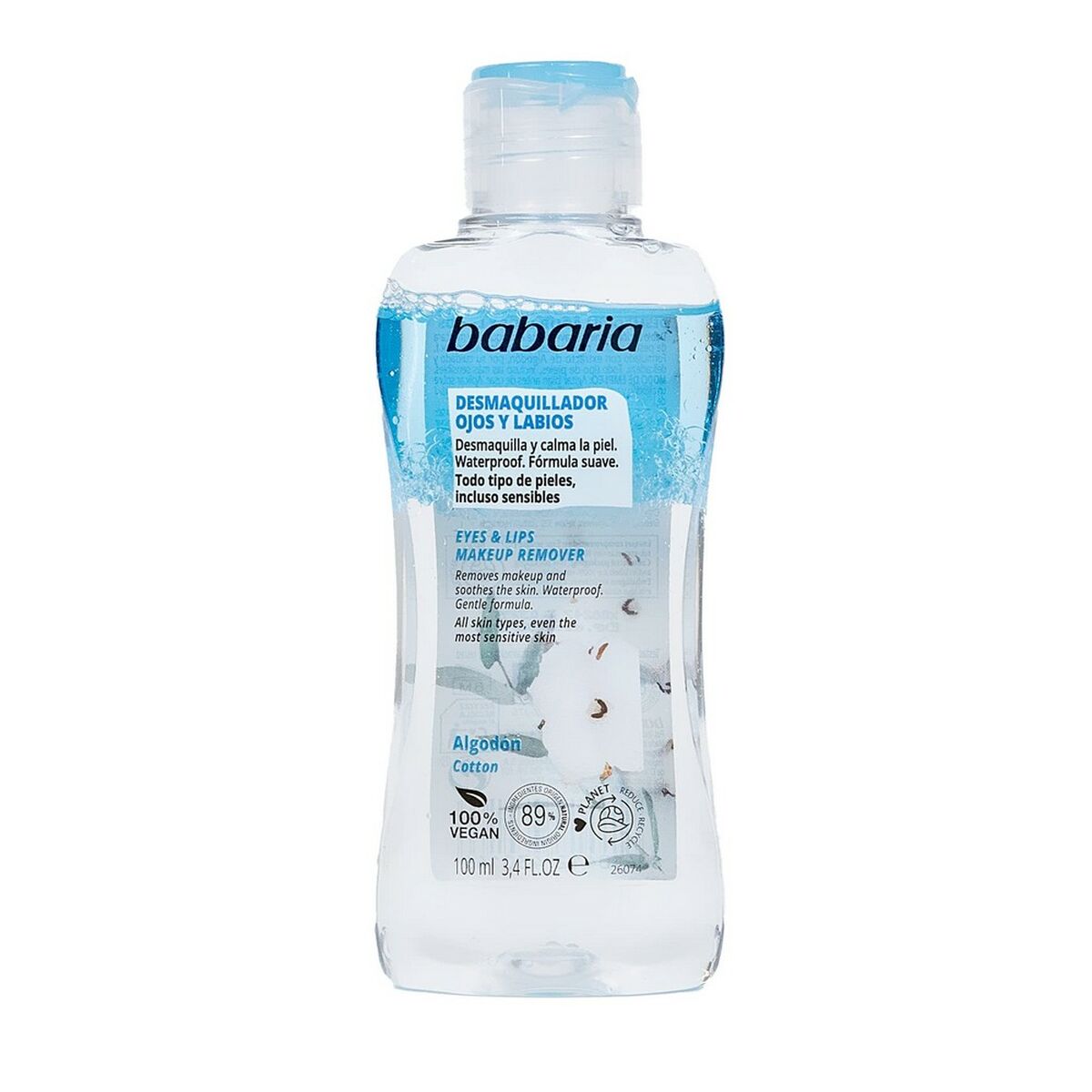 Facial Biphasic Makeup Remover Babaria Eyes Lips (100 ml) -  Beauty, Skin care -  Babaria.