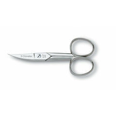 Nail Scissors 3 Claveles Carbon steel Curved 4,5" Curve -  Beauty, Manicure and pedicure -  3 Claveles.