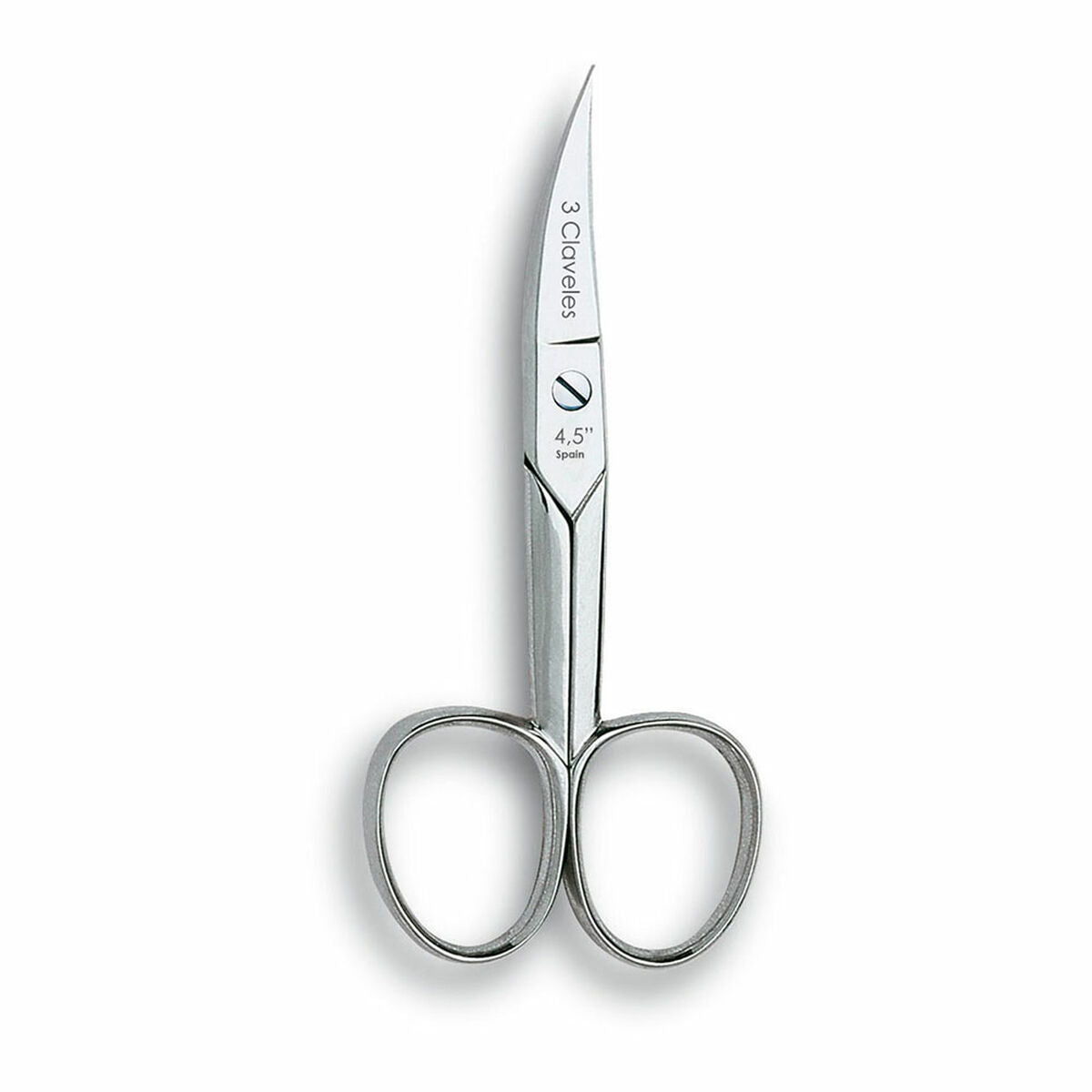 Nail Scissors 3 Claveles Carbon steel Curved 4,5" Curve -  Beauty, Manicure and pedicure -  3 Claveles.