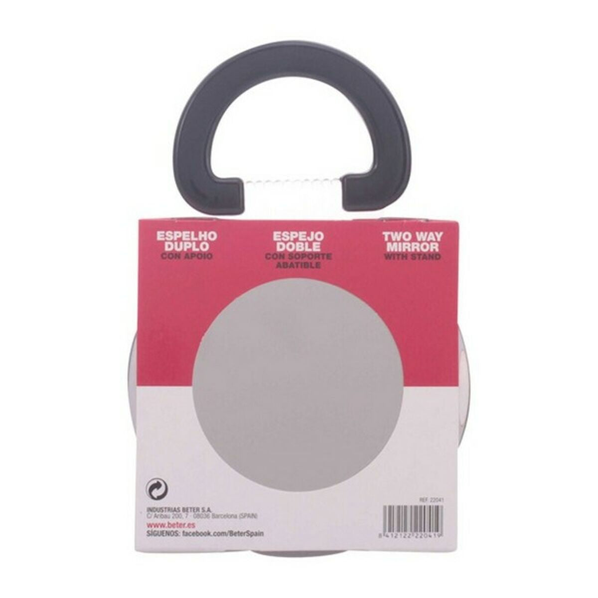 Mirror with Mounting Bracket Beter -  Beauty, Utensils and accessories -  Beter.