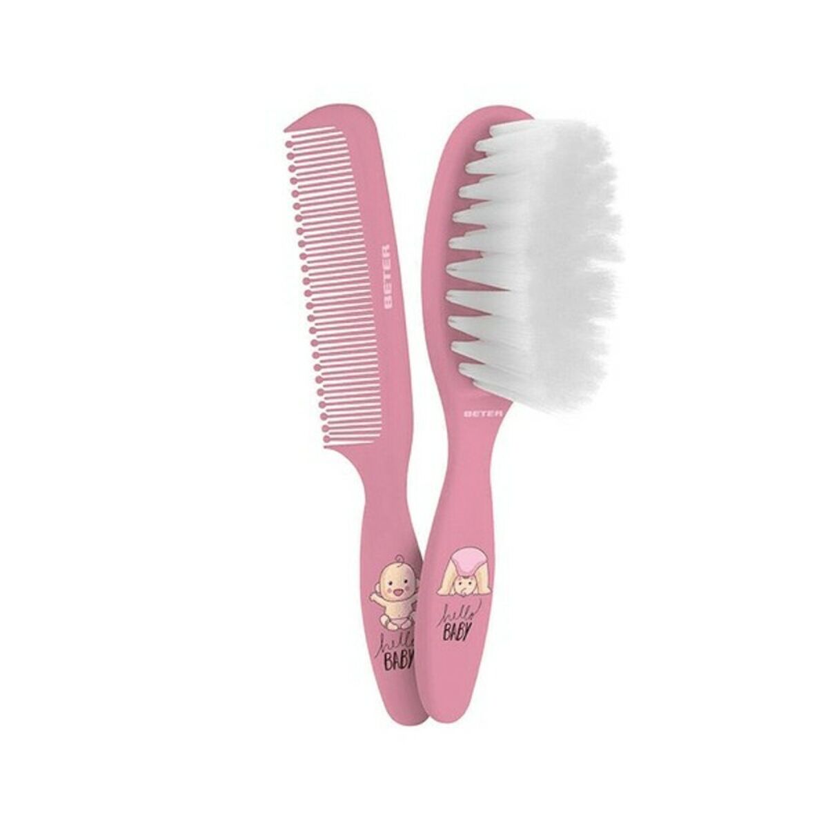 Child's Hairedressing Set Beter Peine Bebe Rosa 2 Pieces (2 Units) -  Beauty, Hair care -  Beter.
