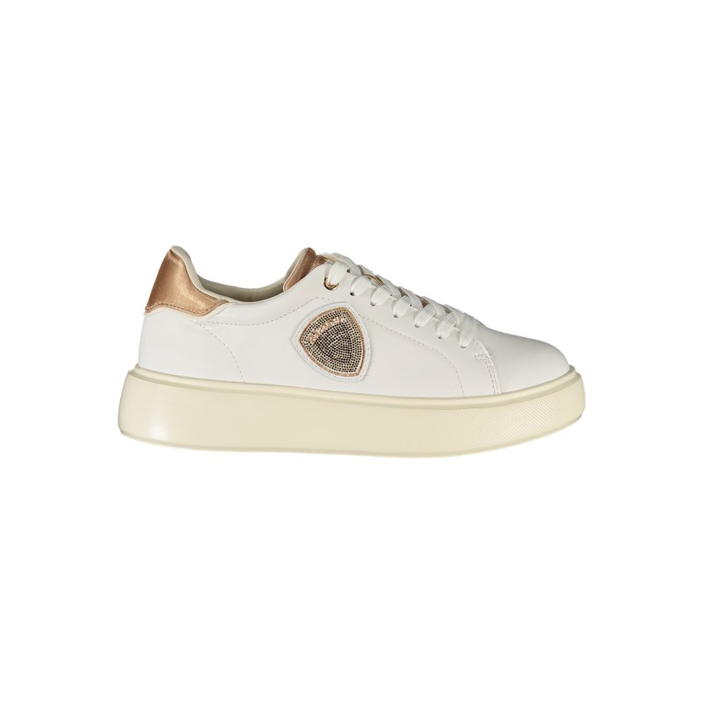 Blauer White Leather Women Sneaker -   -  Blauer.