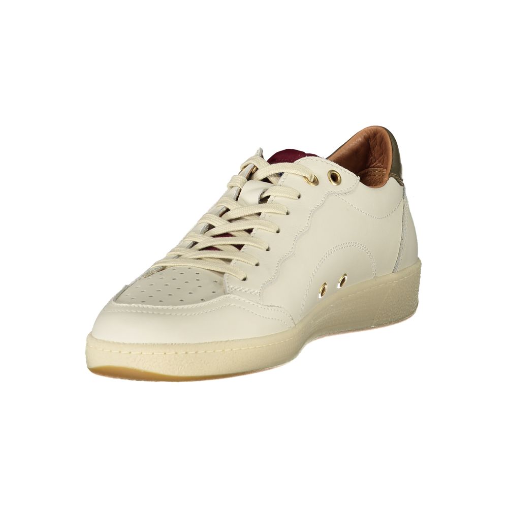 Blauer White Leather Men Sneaker -   -  Blauer.